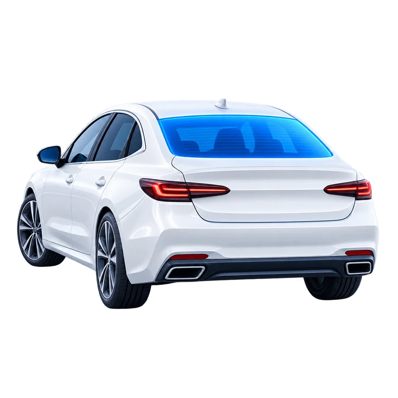 Rear windshield replacement illustration